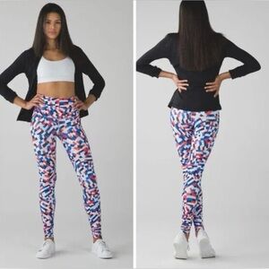 Lululemon Wunder Under Pant Hi-Rise Capoeira Multi Confetti Women’s size 6